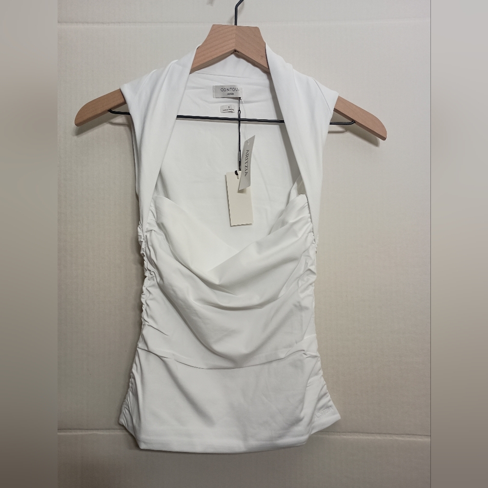 skin ruched squareneck tank topraped Tank Top